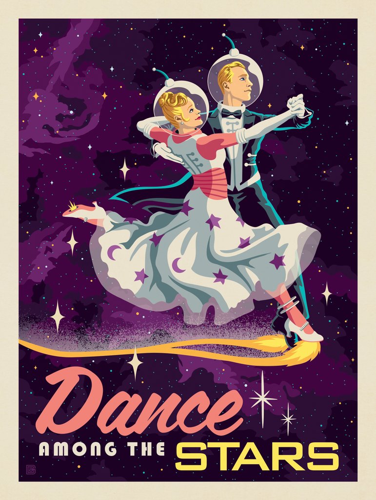 Dance Among The Stars - Canvas - Artwork