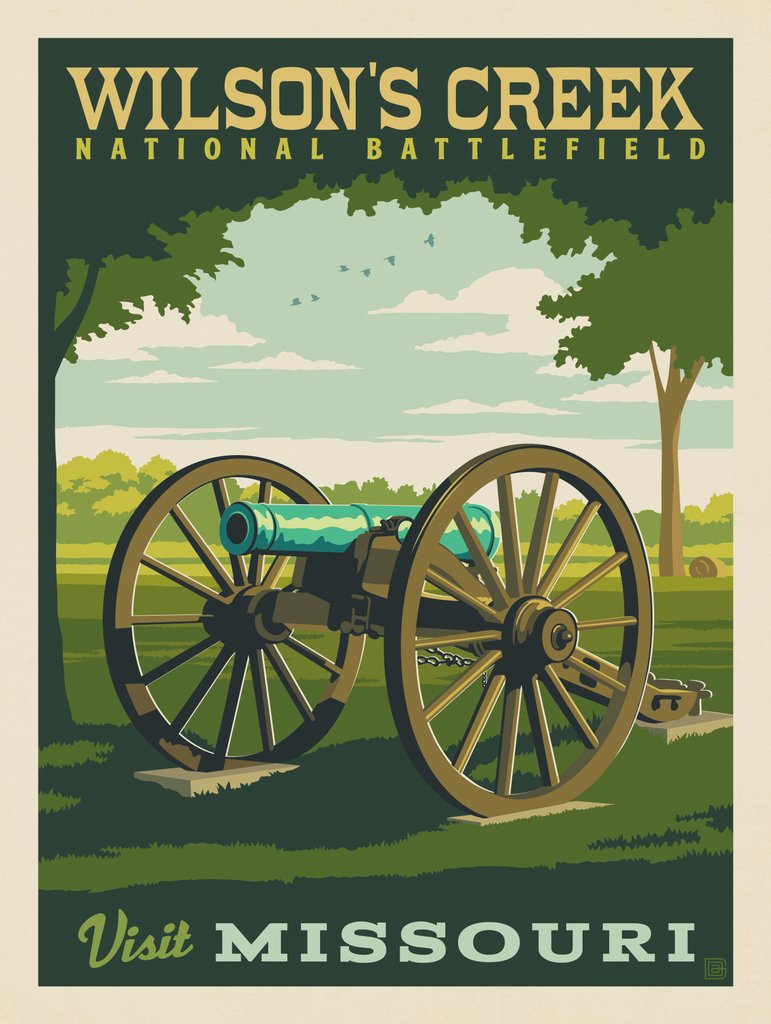 MO—Visit Missouri: Wilson's Creek National Battlefield - Notecards - Artwork
