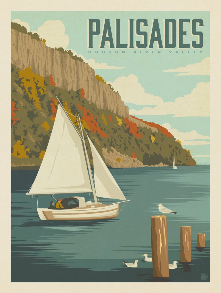 Hudson River Valley: Palisades - Canvas - Artwork