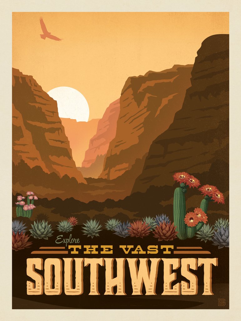 Macy's Flower Show: Southwest - Postcards - Artwork