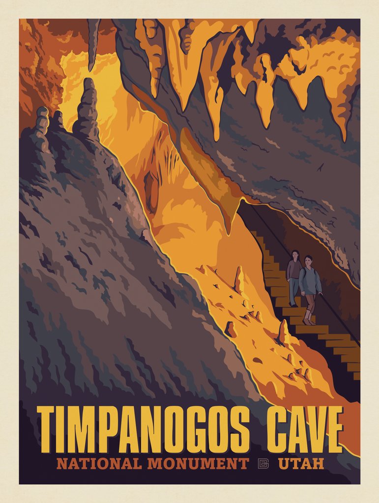 Timpanogos Cave National Monument, Utah - Art Print - Artwork