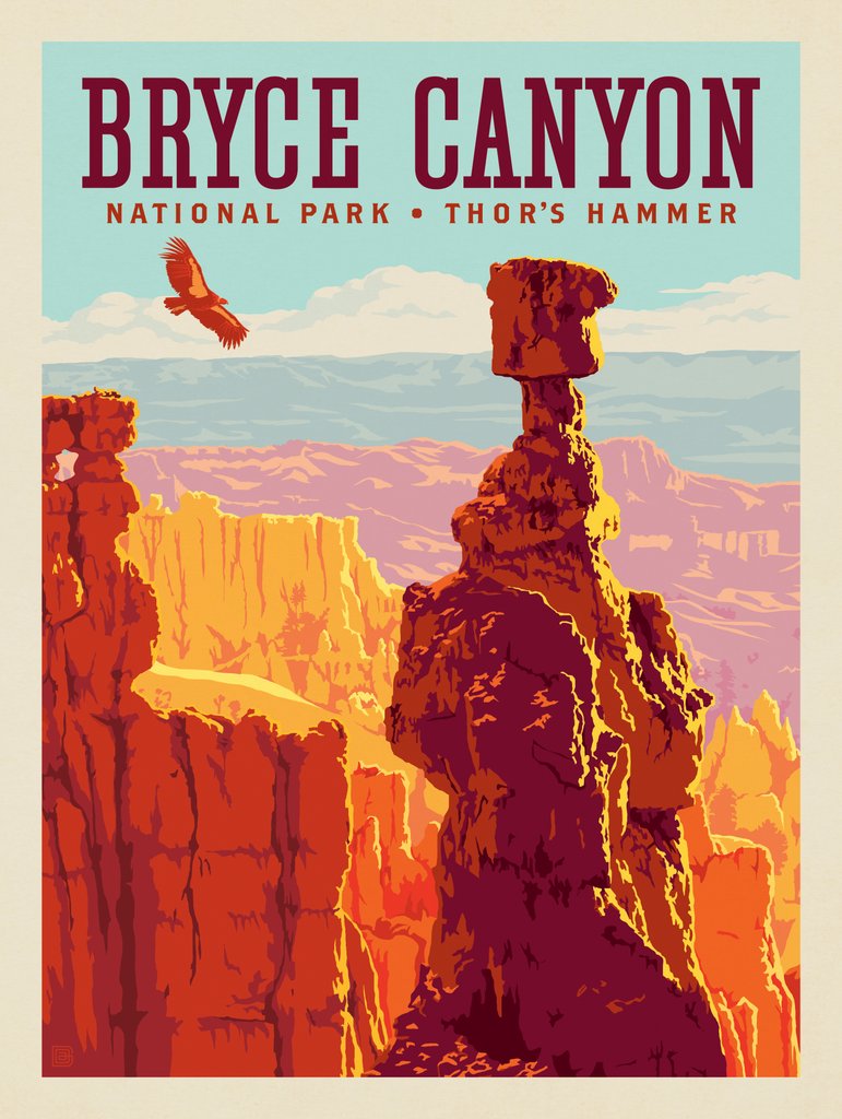 Bryce Canyon National Park: Thor's Hammer - Art Print - Artwork