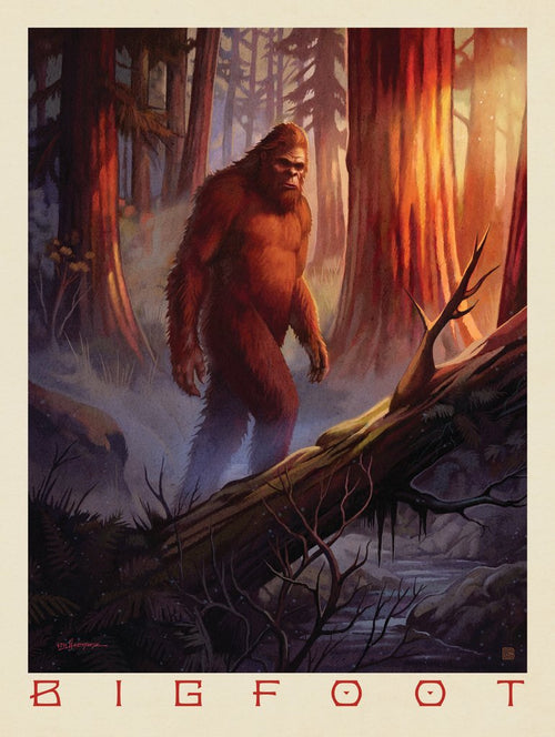 Legends Of The National Parks: Bigfoot Sighting - Art Print - Artwork