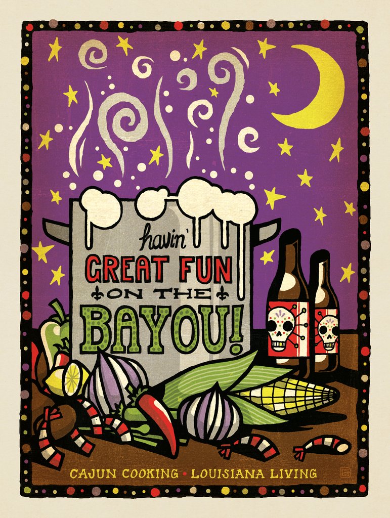 Great Fun On The Bayou - Notecards - Artwork