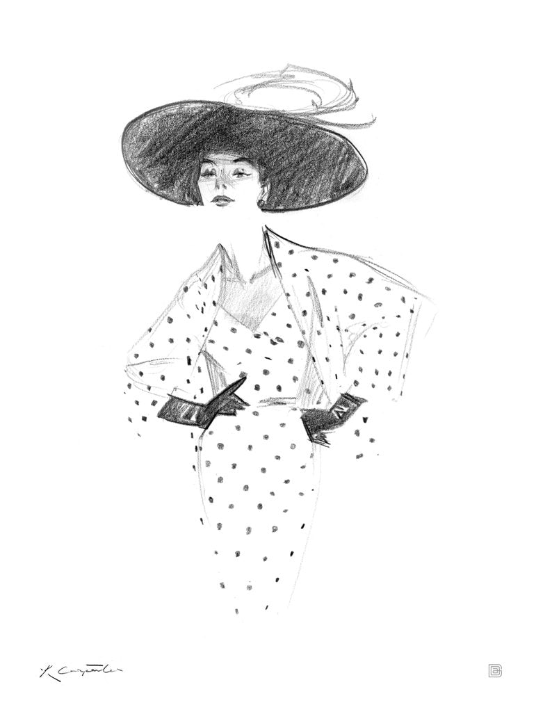 Fashion Sketch: Stylish - Postcards - Artwork