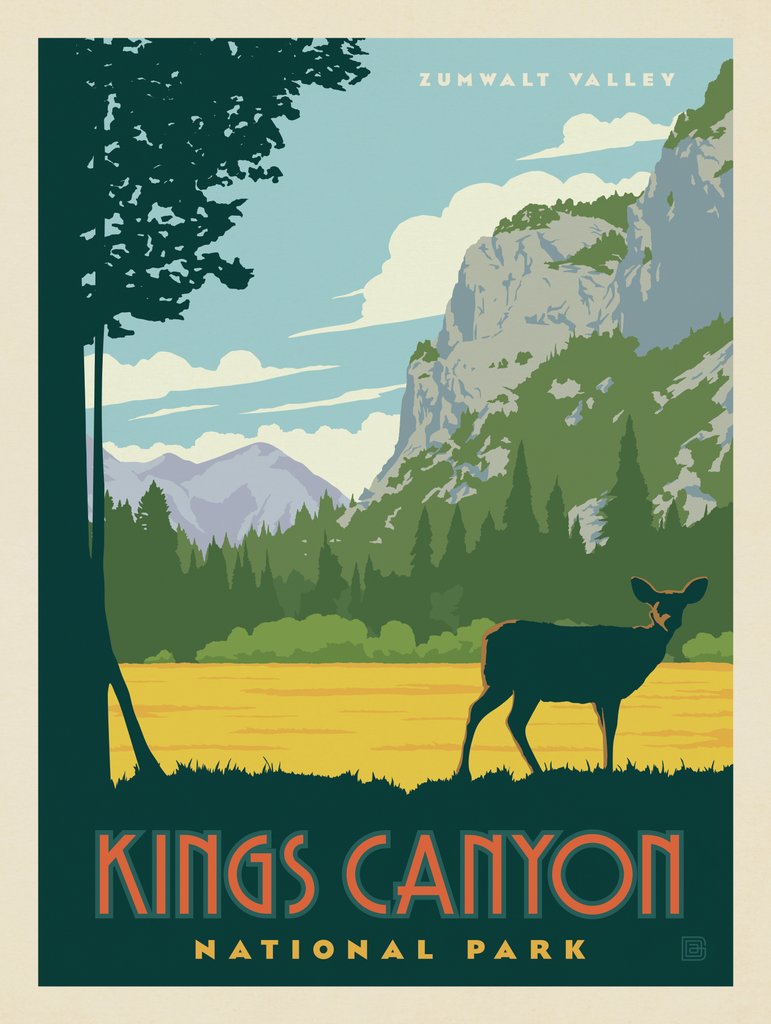 Kings Canyon National Park - Postcards - Artwork