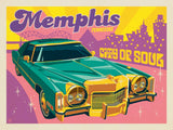 Memphis, TN: City Of Soul (Horizontal) - Notecards - Artwork