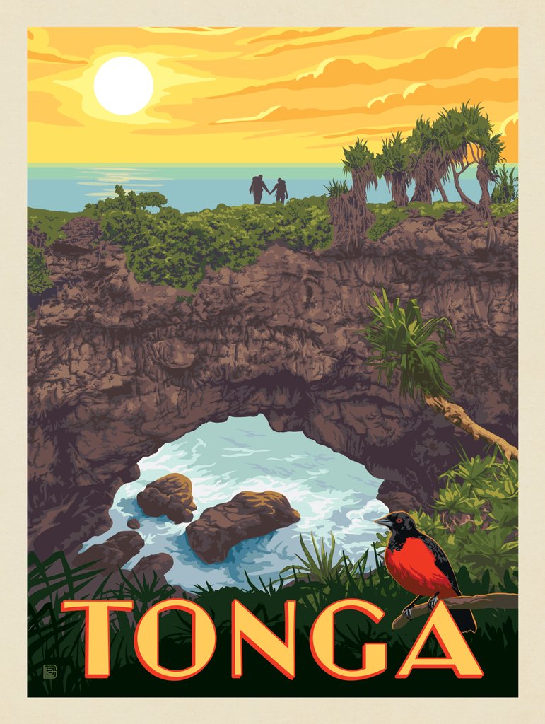Tonga - Postcards - Artwork