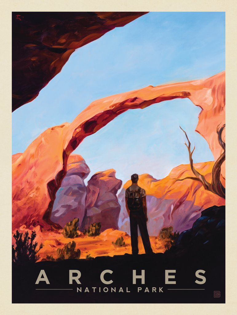 Arches National Park: Arch Of Triumph-KC - Art Print - Artwork
