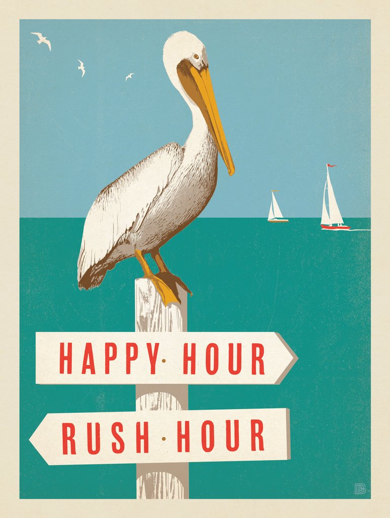 Rush Hour/Happy Hour - Art Print - Artwork