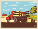 Vintage Apple Truck - Notecards - Artwork