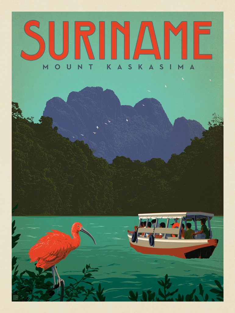 Suriname: Mount Kaskasima - Canvas - Artwork