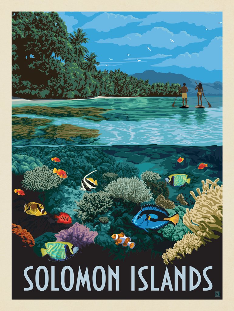 Solomon Islands - Notecards - Artwork