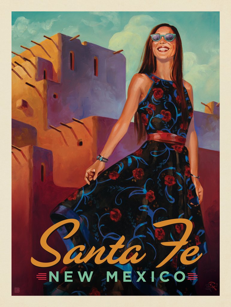 Santa Fe Style - Postcards - Artwork