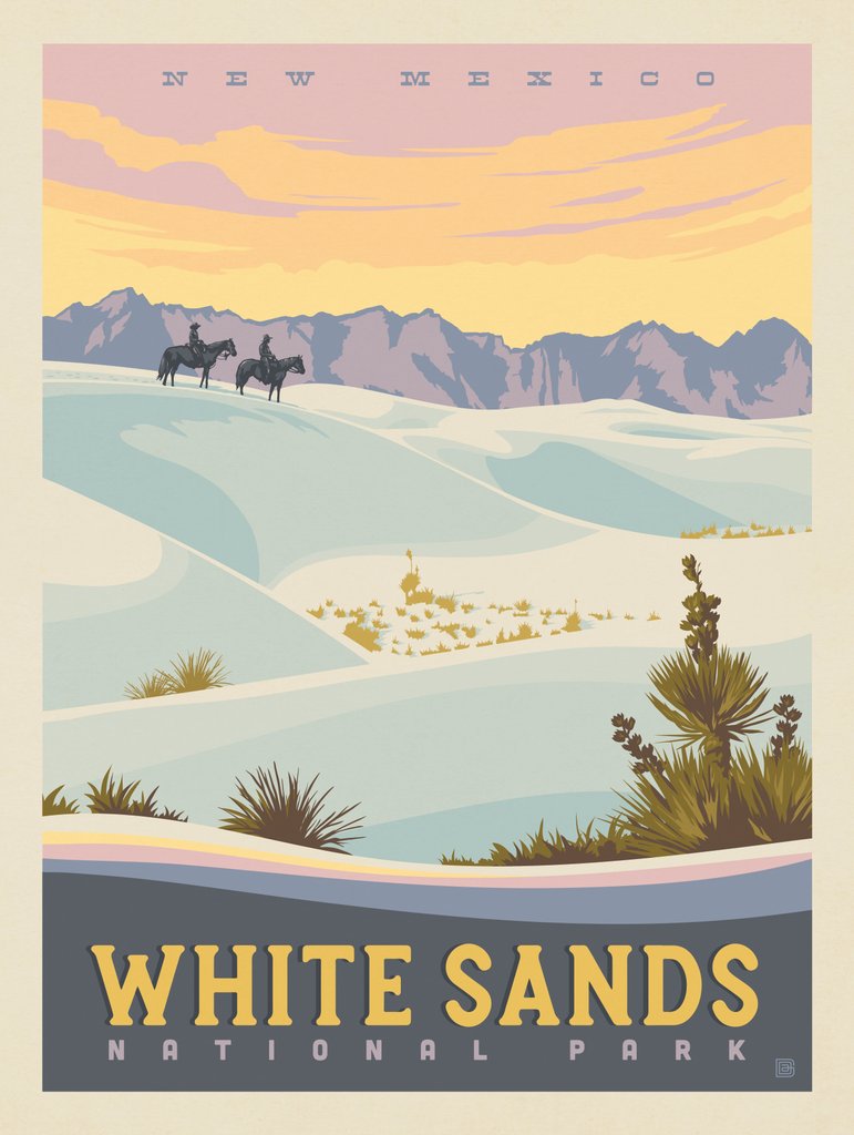 White Sands National Park - Notecards - Artwork