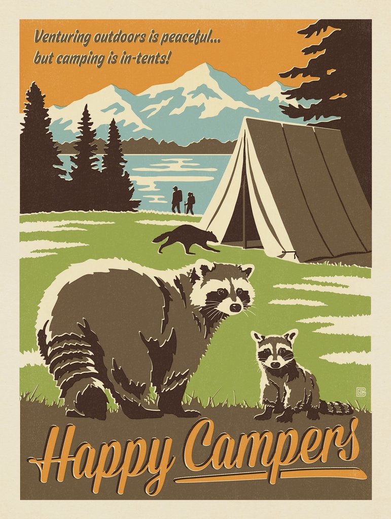 Happy Campers - Notecards - Artwork