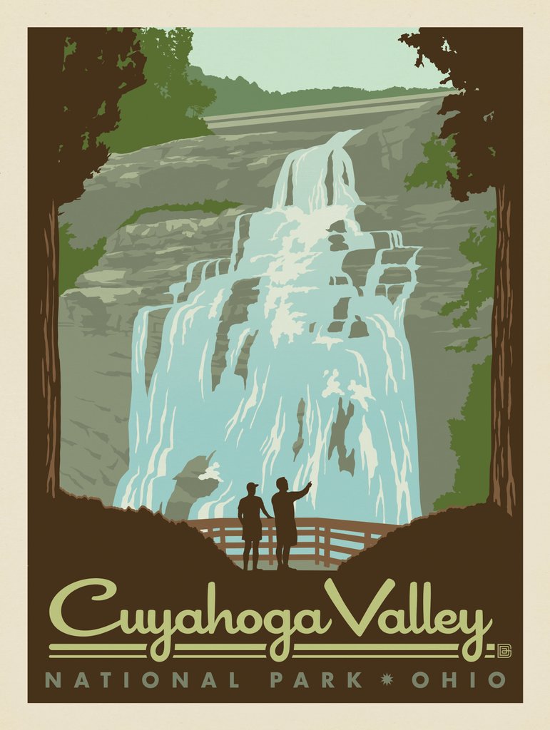 Cuyahoga Valley National Park: Brandywine Falls - Art Print - Artwork