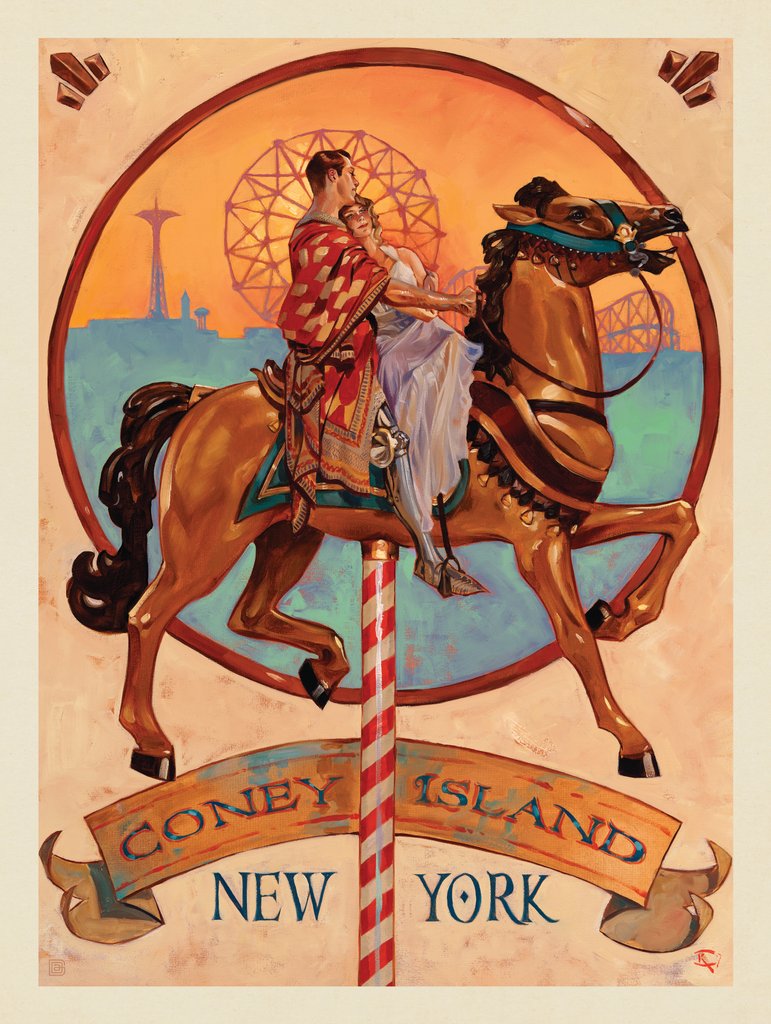 New York: Coney Island Dream - Postcards - Artwork