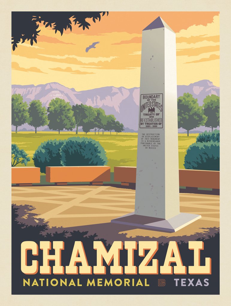 Chamizal National Memorial, Texas - Art Print - Artwork