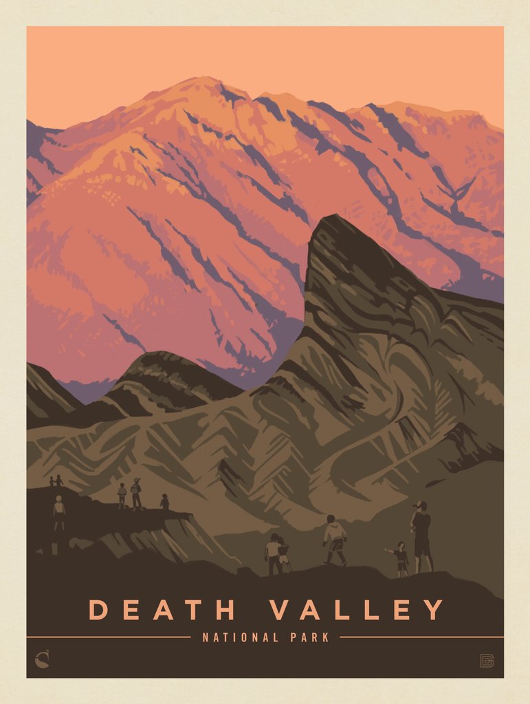 Death Valley National Park: Early Morning Hike - Art Print - Artwork