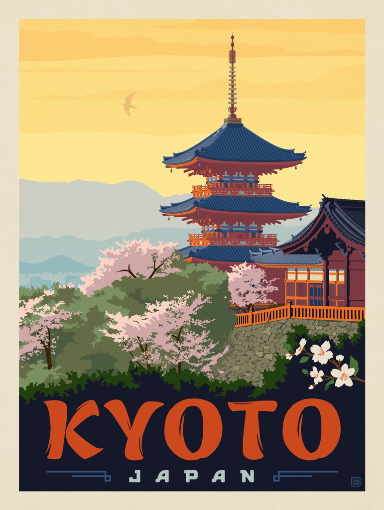 Japan: Kyoto - Notecards - Artwork