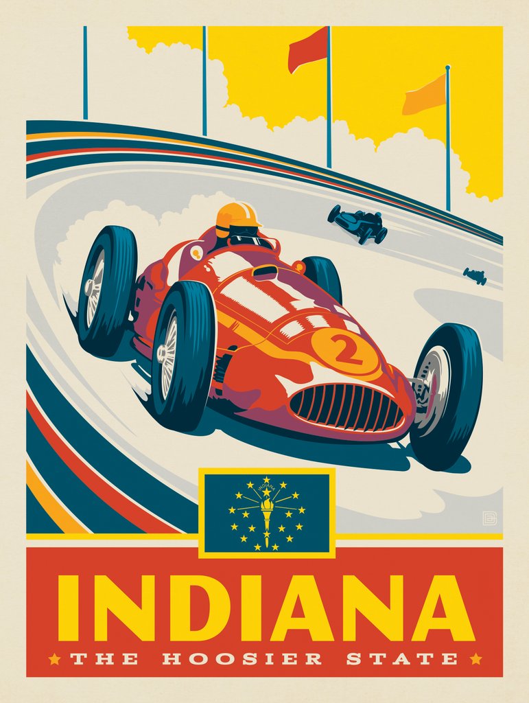 Indiana State Pride - Postcards - Artwork
