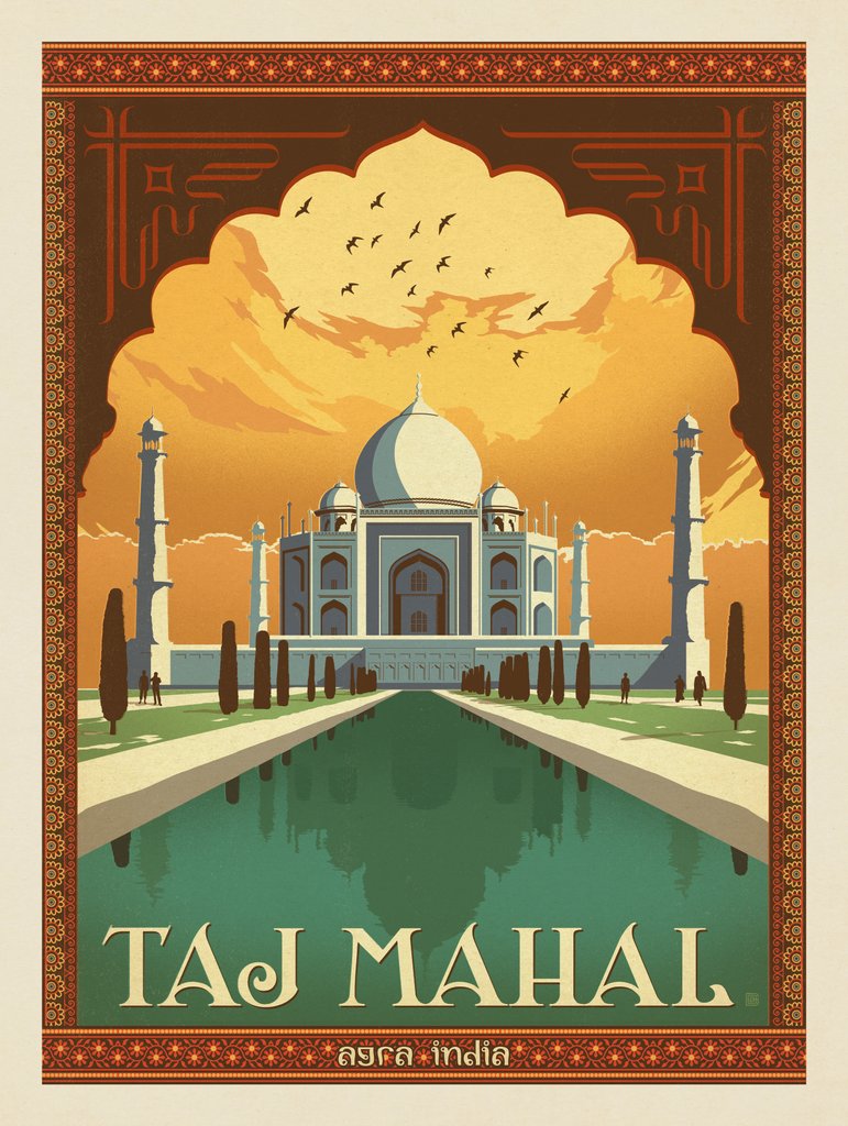 India: Agra, Taj Mahal - Art Print - Artwork