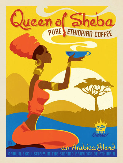 Queen Of Sheba Coffee - Art Print