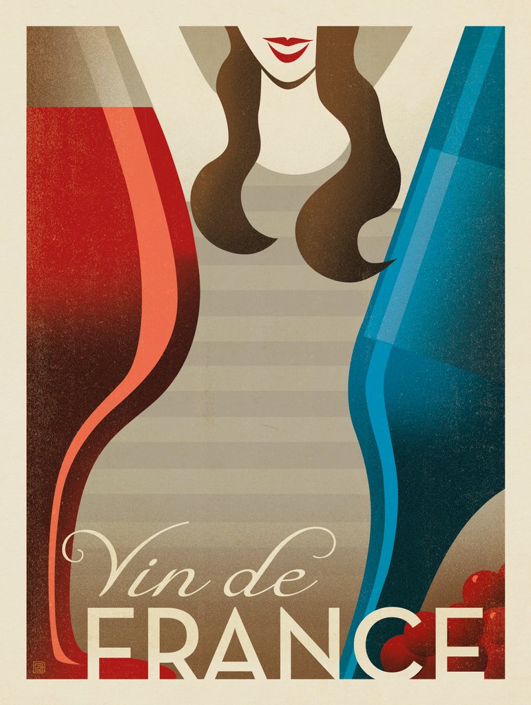 Vin De France - Art Print - Artwork