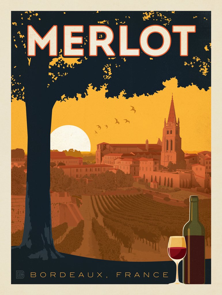Merlot - Notecards - Artwork