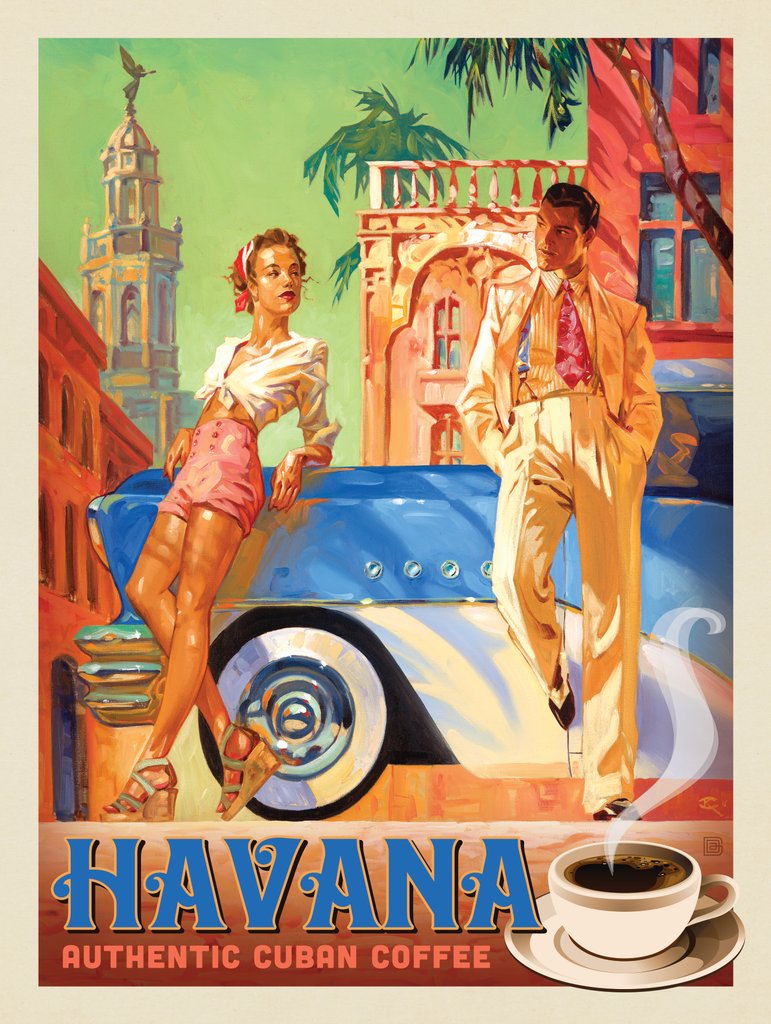 Havana Cuban Coffee: by Kai Carpenter - Art Print - Artwork