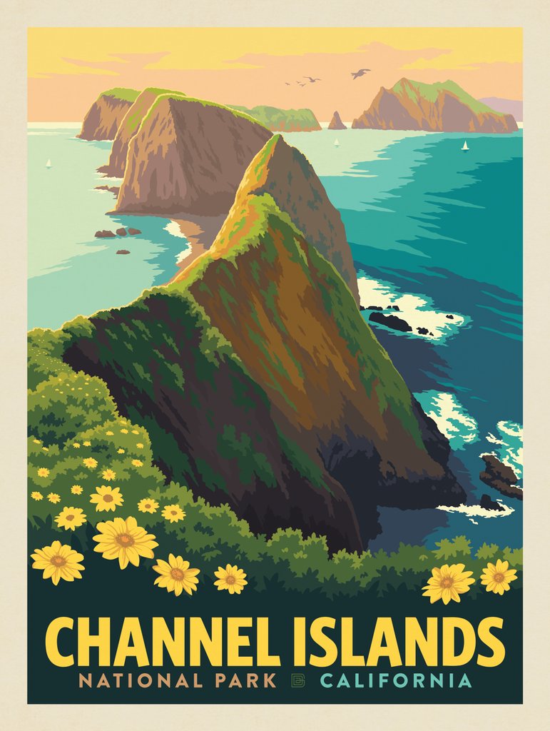 Channel Islands National Park: Inspiration Point - Notecards - Artwork