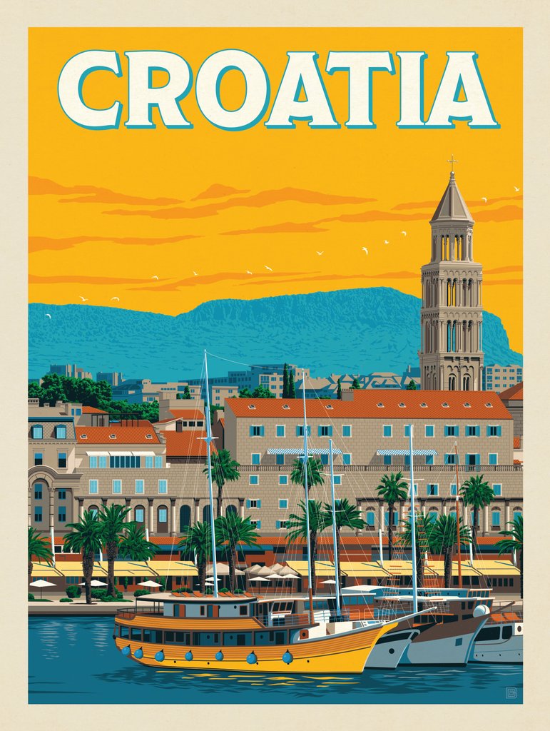 Croatia - Canvas - Artwork