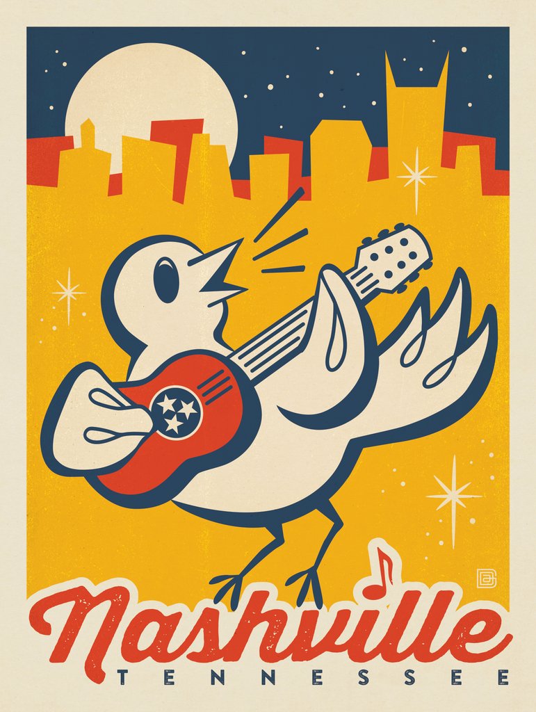 Nashville Songbird - Postcards - Artwork