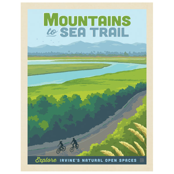 Irvine, California Collector's Print: Mountain To Sea Trail