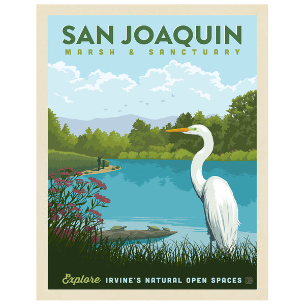 Irvine, California Collector's Print: San Jaoquin Marsh & Sanctuary