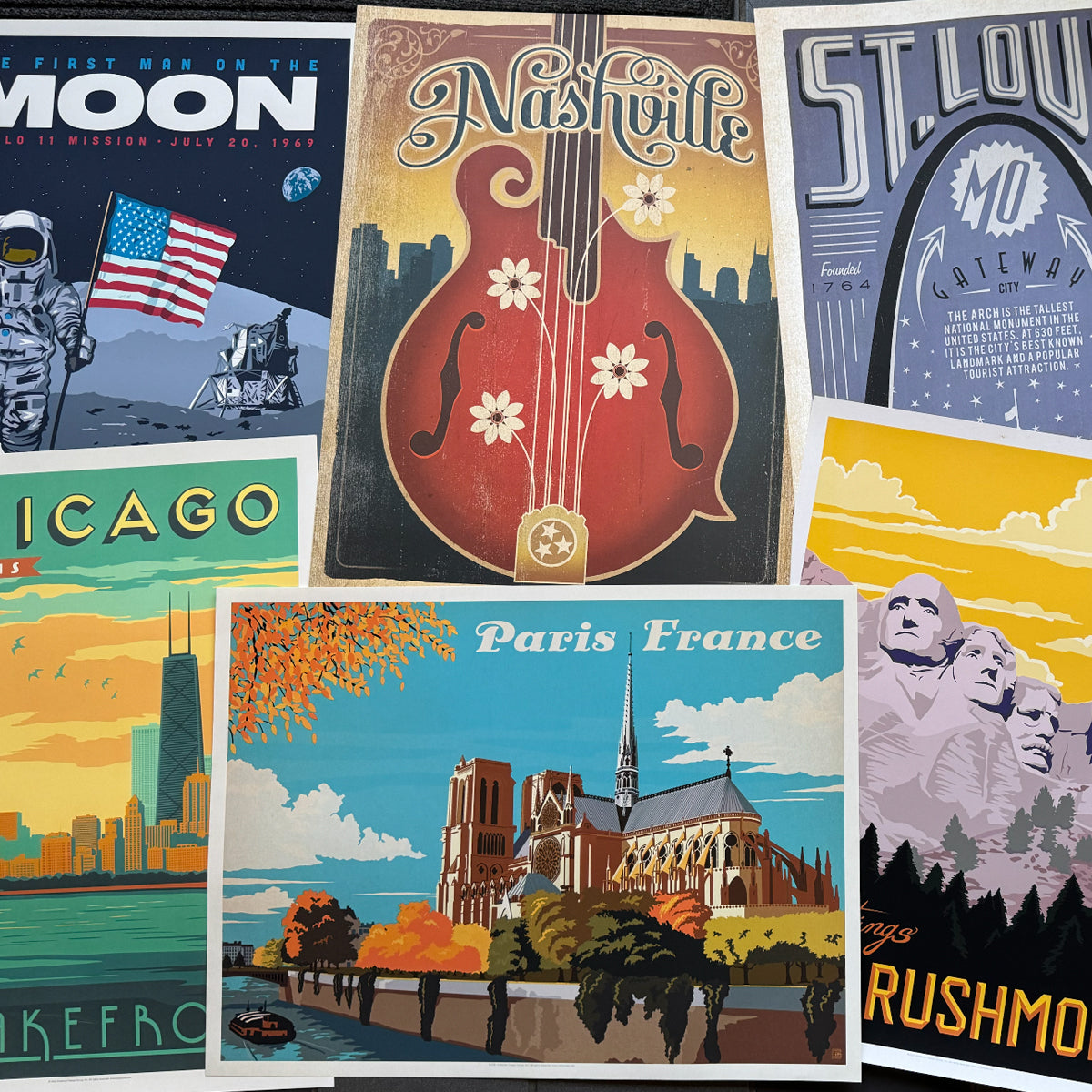 (5) Piece Bargain Bundle—Random Mix of 18"x24" ADG Prints (Scratch-N-Dent 2026)
