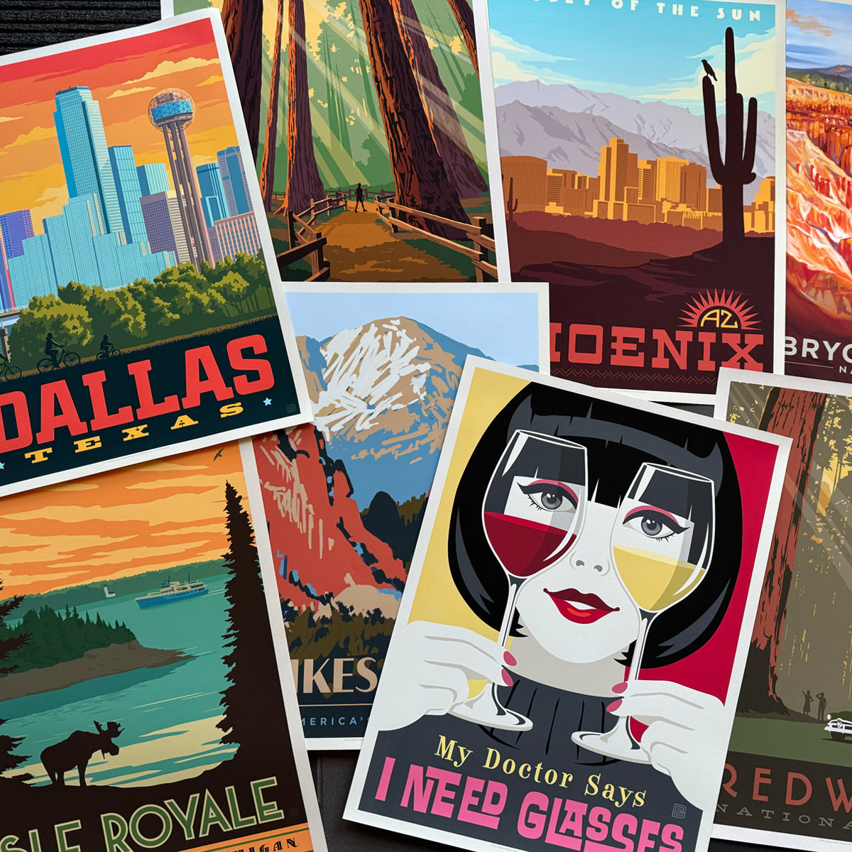 (5) Piece Bargain Bundle—Random Mix of 18"x24" ADG Prints (Scratch-N-Dent 2026)
