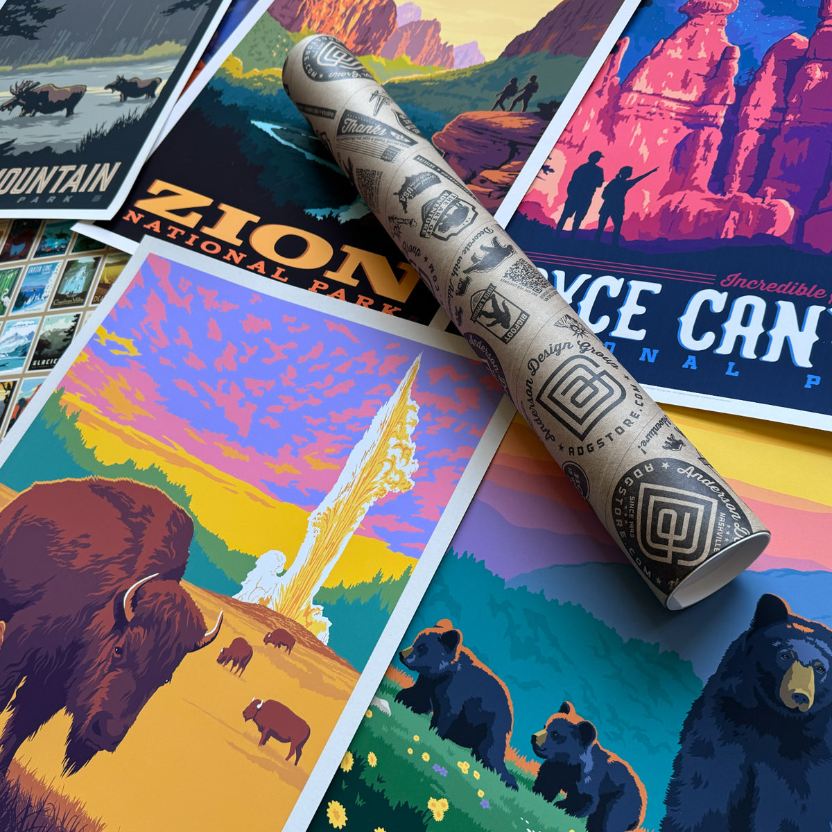 (5) Piece Bargain Bundle—National Parks 18"x24" Prints (Scratch-N-Dent 2026)