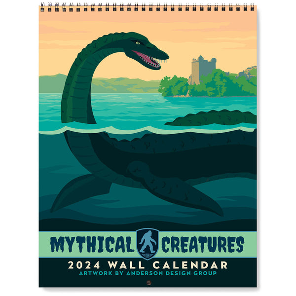 2024 Wall Calendar: Mythical Creatures From Around the World