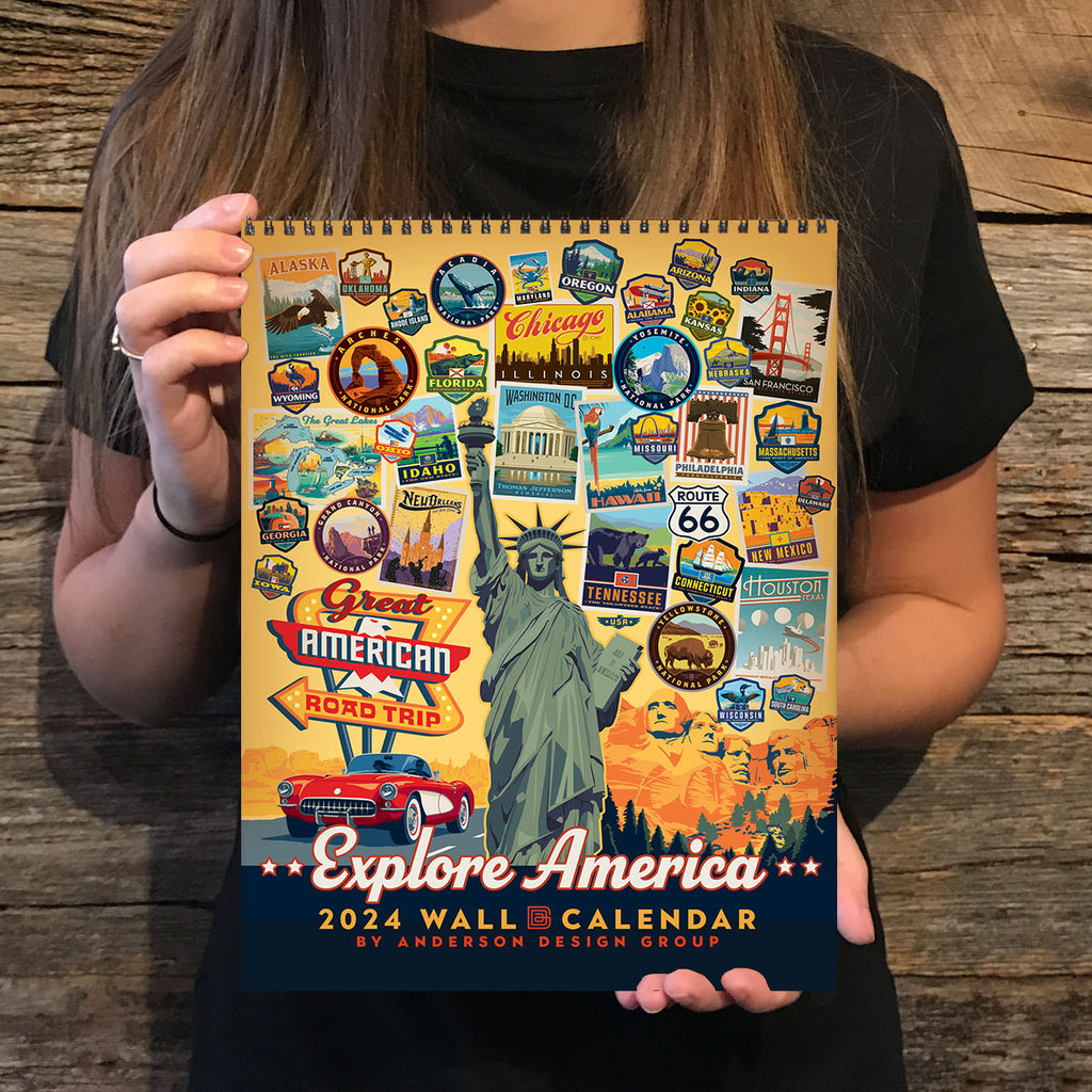 2024 Wall Calendar: Explore America