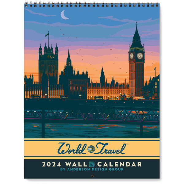 2024 Wall Calendar: World Travel (Best Seller!)