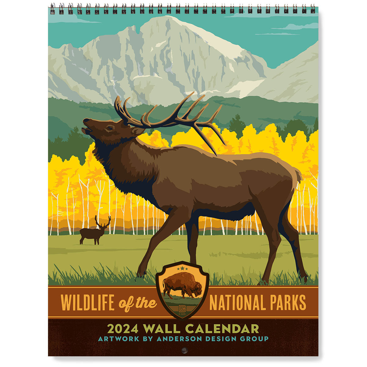 Anderson Design Wall Calendar 2022 | National Parks by Kenneth Crane