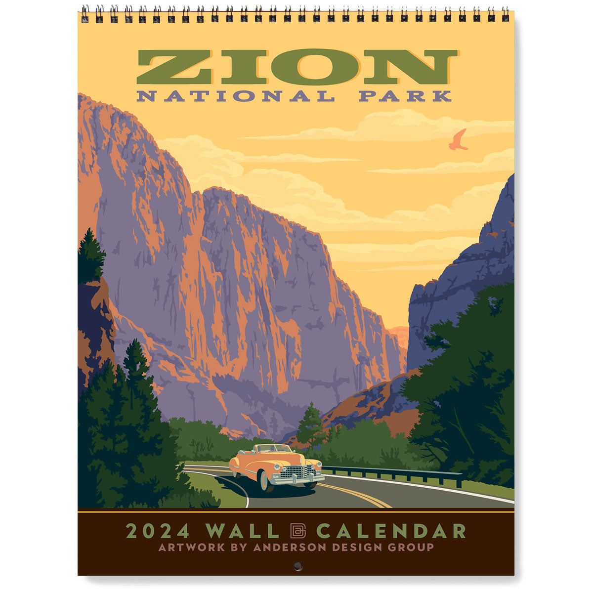 Anderson Design Wall Calendar 2022 National Parks by Crane