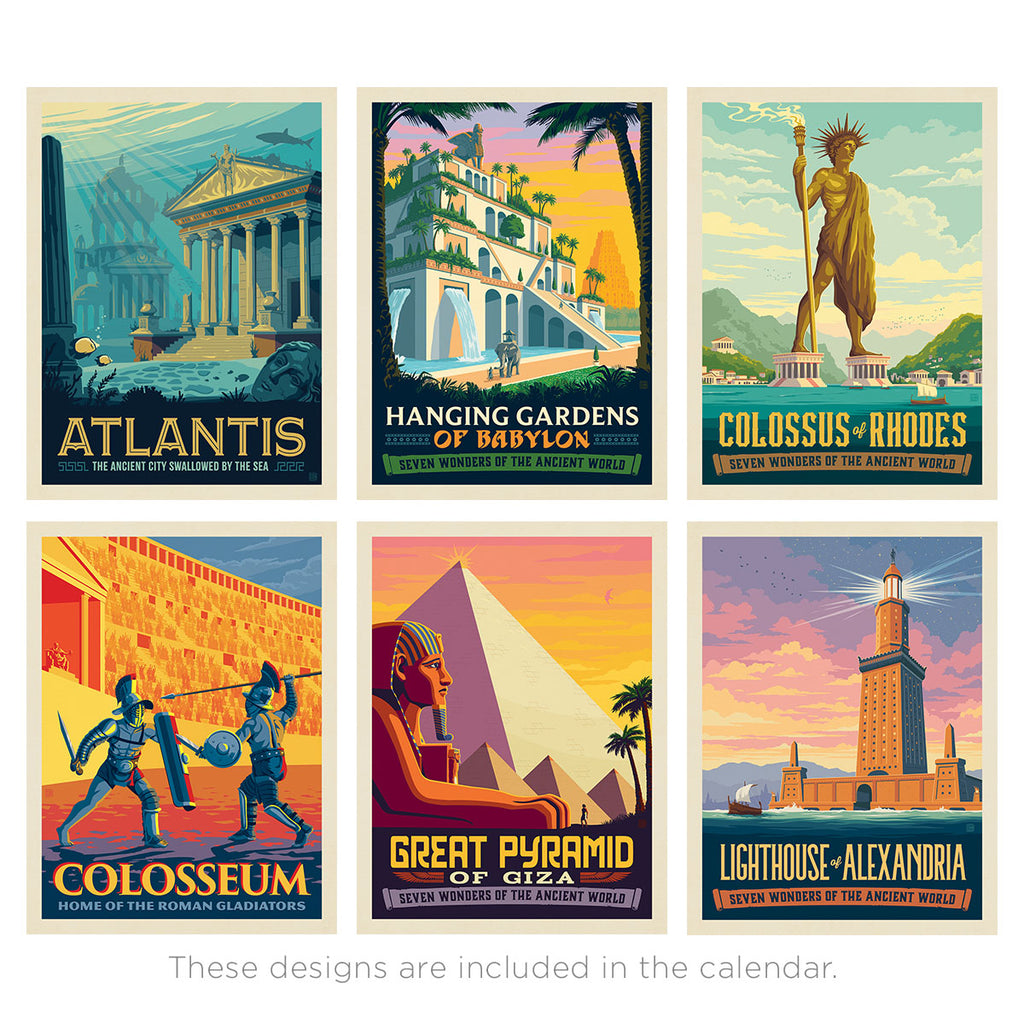 2026 Wall Calendar: Fantasy Travel (Ancient Wonders & Mythical Places)