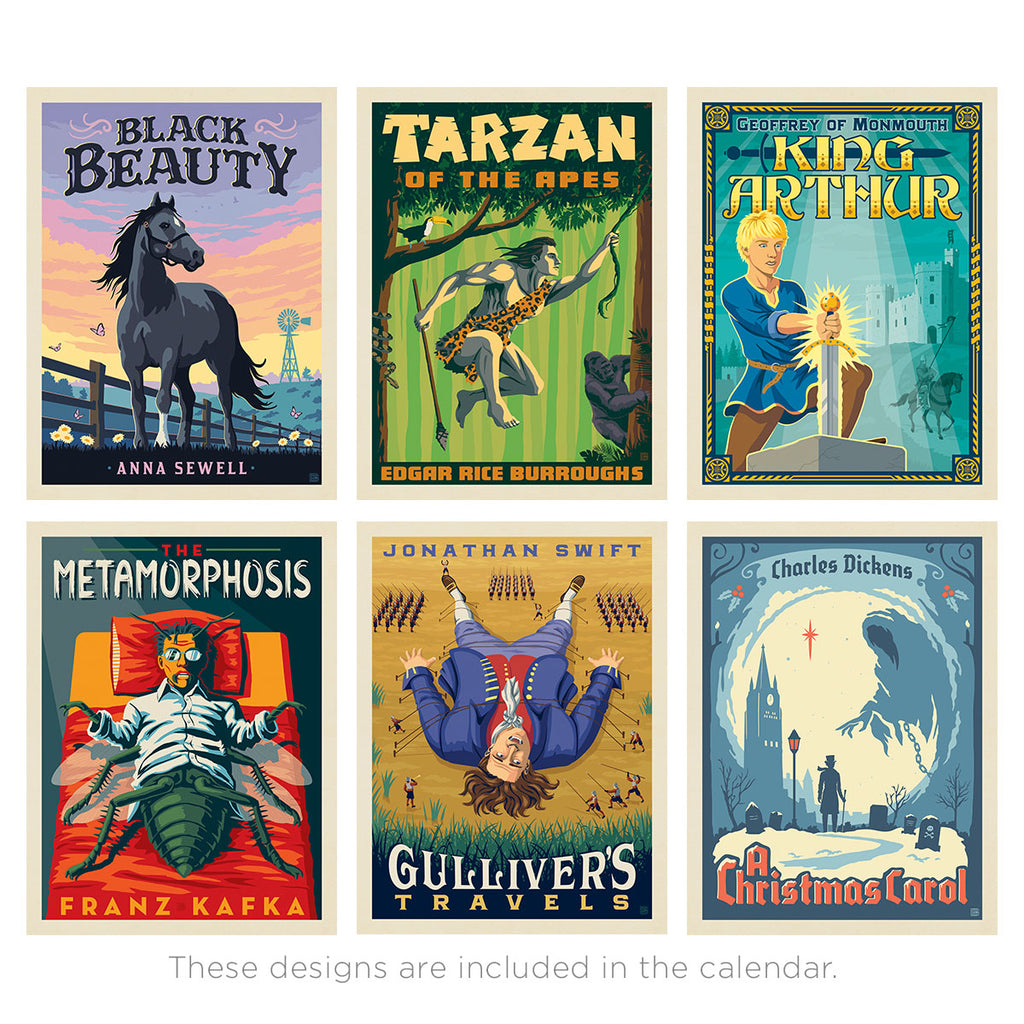 2026 Wall Calendar: Literary Classics
