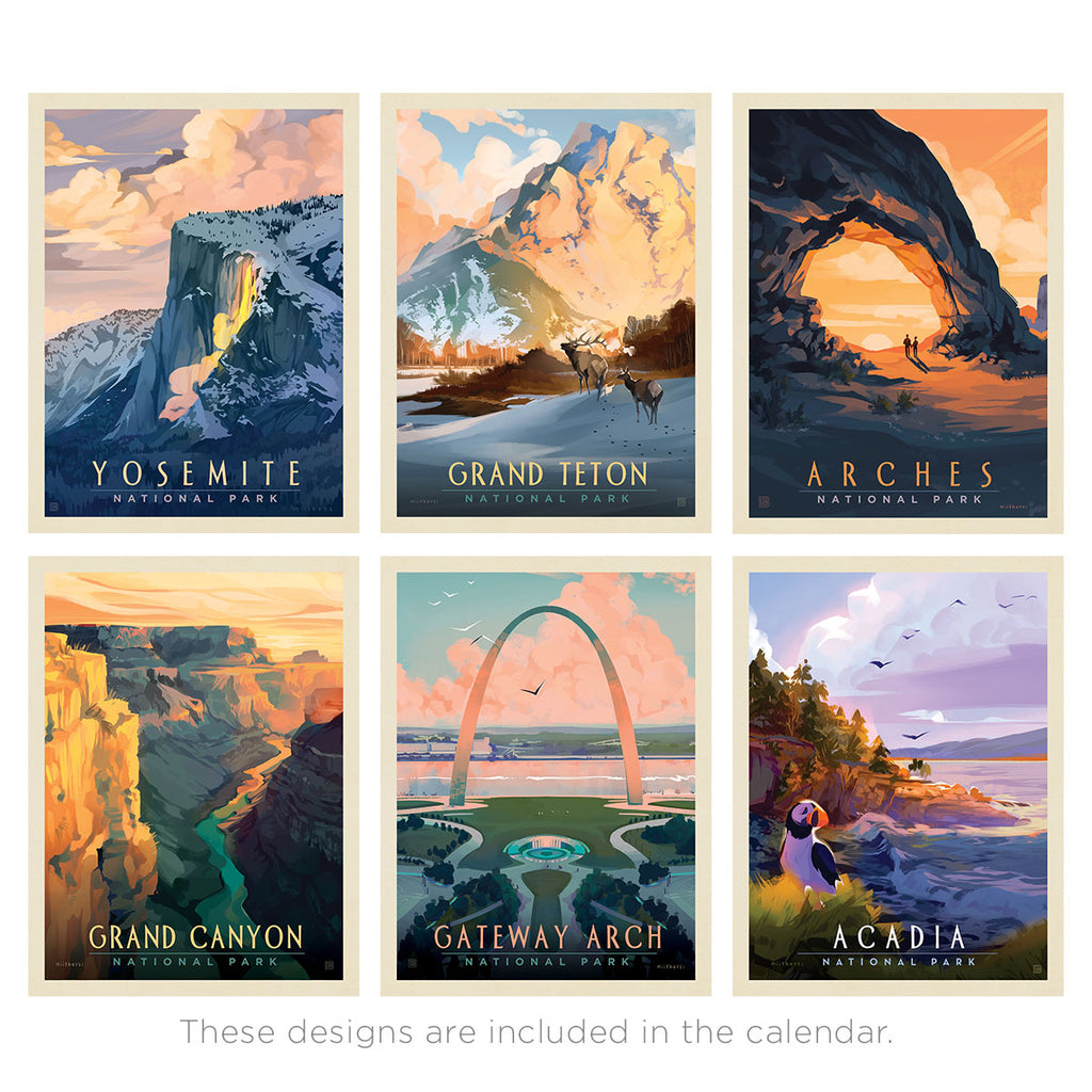 2026 Wall Calendar: National Parks by Mary Withers Kirkland