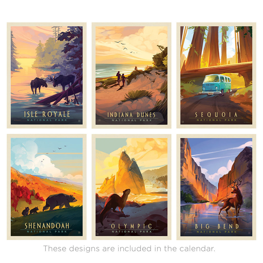 2026 Wall Calendar: National Parks by Mary Withers Kirkland