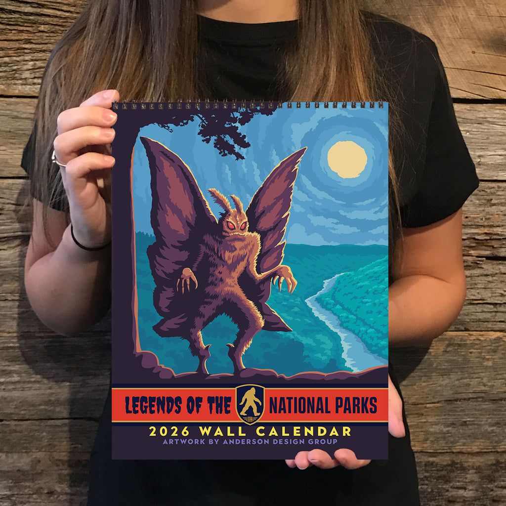 national park monsters calendar 2026 Wall Calendar: Legends of the National Parks (Best Seller!) – Anderson Design Group