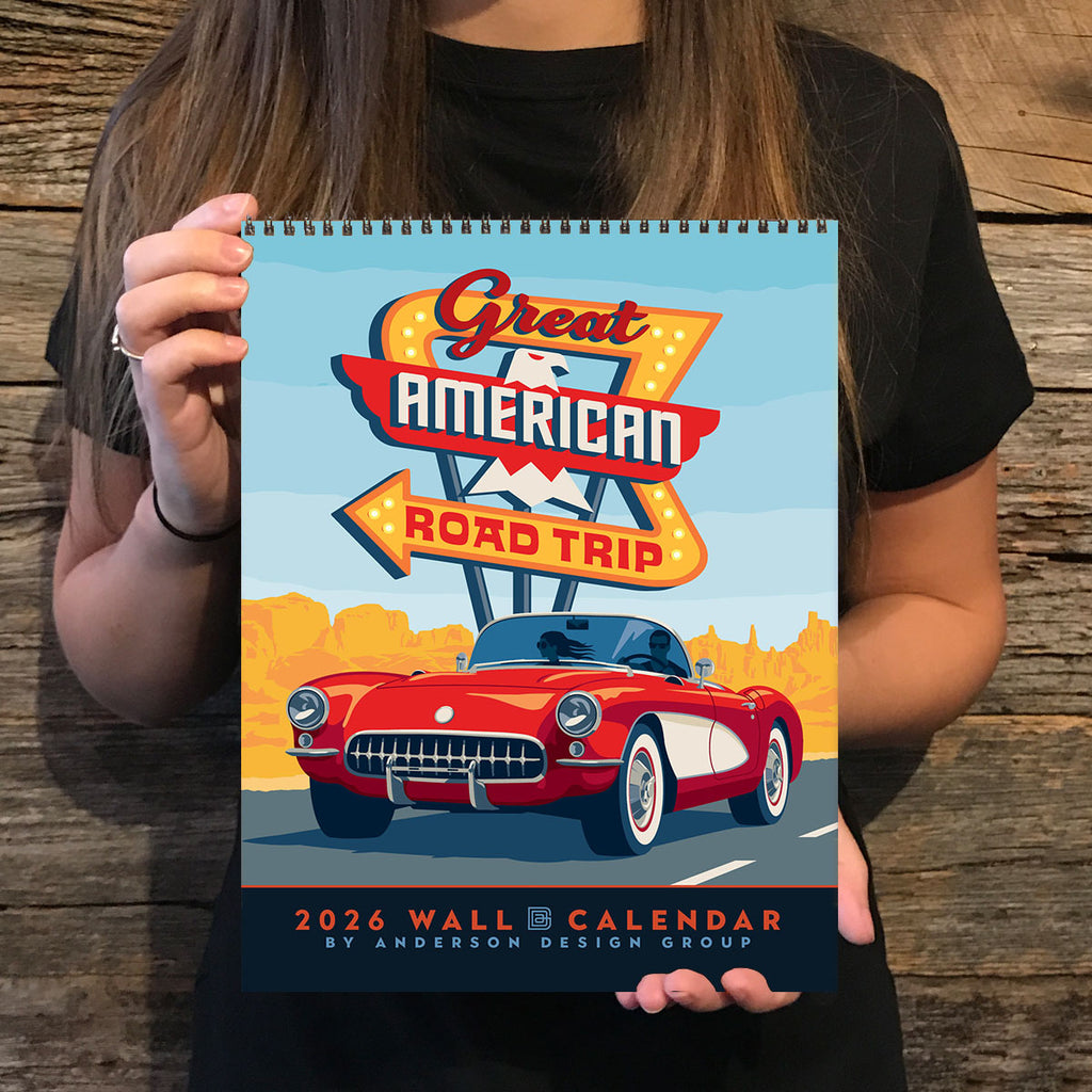 2026 Wall Calendar: Great American Road Trip